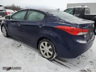 2013 Hyundai Elantra Limited PZEV with VIN 5NPDH4AE1DH225385, listed as a Copart auction lot 88542685 with 128,486 mi miles and Clean Title. Bid and sale history available at carsss.com. Image 2.