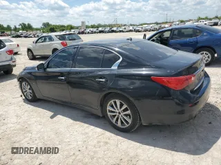 2014 Infiniti Q50 Premium with VIN JN1BV7AP6EM691276, listed as a Copart auction lot 56111145 with 209,033 mi miles and Salvage title. Bid and sale history available at DreamBid. Image 2.