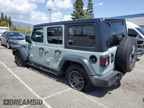 2024 Jeep Wrangler Sport S with VIN 1C4PJXDN4RW107105, listed as a Copart auction lot 51469895 with 30,545 mi miles and Salvage Title. Bid and sale history available at carsss.com. Image 2.