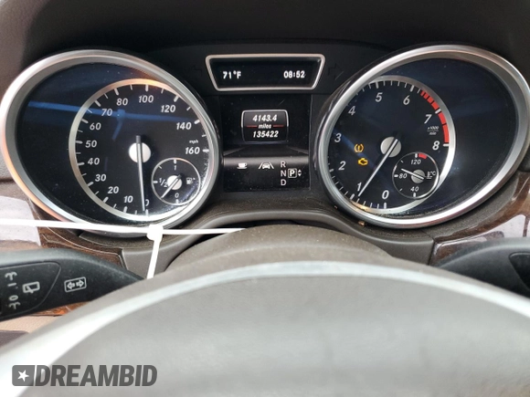 2013 Mercedes-Benz M 350 with VIN 4JGDA5HB3DA159723, listed as a Copart auction lot 64264105 with 135,422 mi miles and Clean title. Bid and sale history available at DreamBid. Image 9.