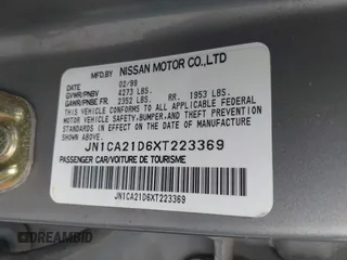 1999 Nissan Maxima GXE with VIN JN1CA21D6XT223369, listed as a IAAI auction lot 42141361 with 210,781 mi miles and . Bid and sale history available at DreamBid. Image 9.