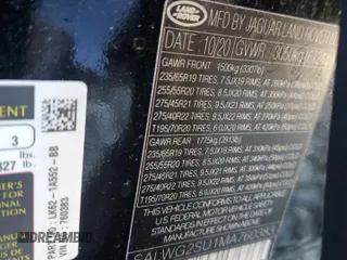 2021 Land Rover Range Rover Sport SE with VIN SALWG2SU1MA760383, listed as a Copart auction lot 86762924 with 42,135 mi miles and Salvage Title. Bid and sale history available at carsss.com. Image 13.