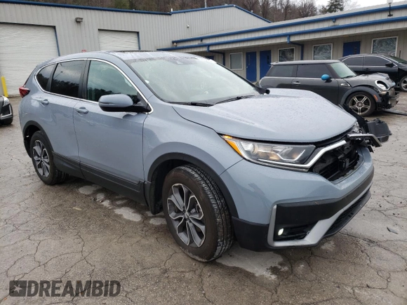 2022 Honda CR-V EX with VIN 5J6RW2H58NA002057, listed as a Copart auction lot 67892662 with 8,165 mi miles. Bid and sale history available at carsss.com. Image 4.