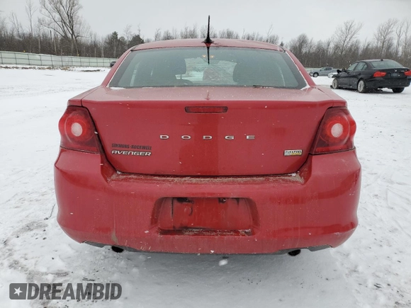 2012 Dodge Avenger SE with VIN 1C3CDZAG0CN252067, listed as a Copart auction lot 41464015 with 89,730 mi miles and Non Repairable. Bid and sale history available at DreamBid. Image 6.