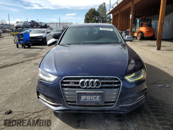 2013 Audi S4 Premium Plus with VIN WAUBGAFL4DA175859, listed as a Copart auction lot 46538595 with 90,920 mi miles and Salvage Title. Bid and sale history available at carsss.com. Image 5.