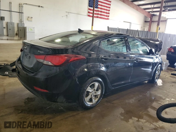 2014 Hyundai Elantra SE z VIN KMHDH4AE9EU218719, wystawiony jako Copart lot #57608475 z przebiegiem Nie podano mil oraz Szkoda całkowita • Salvage title. Historia ofert i sprzedaży dostępna na DreamBid. Obrazek 3.