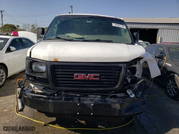 2013 GMC Savana Cargo Van with VIN 1GTW7FCA1D1112707, listed as a Copart auction lot 74933114 with 224,096 mi miles and Salvage Title. Bid and sale history available at carsss.com. Image 5.