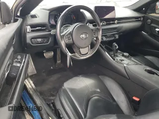 2022 Toyota GR Supra 3.0 with VIN WZ1DB0C00NW053830, listed as a Copart auction lot 45925795 with 24,385 mi miles and Salvage Title. Bid and sale history available at carsss.com. Image 8.