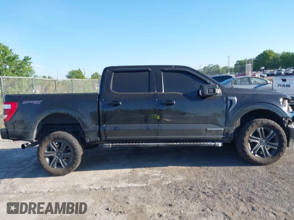 2021 Ford F-150 XL with VIN 1FTFW1E17MFC21307, listed as a IAAI auction lot 41875224 with 116,911 mi miles. Bid and sale history available at carsss.com. Image 13.