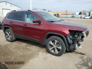 2020 Jeep Cherokee Limited with VIN 1C4PJMDX9LD568898, listed as a Copart auction lot 53698315 with 222,281 mi miles and Clean Title. Bid and sale history available at carsss.com. Image 4.