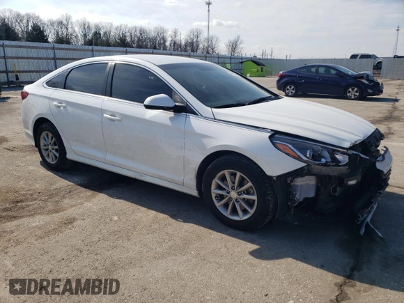 2019 Hyundai Sonata SE with VIN 5NPE24AF8KH817085, listed as a Copart auction lot 46851365 with 66,834 mi miles and Salvage Title. Bid and sale history available at DreamBid. Image 4.