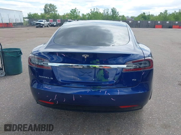 2016 Tesla Model S 70 with VIN 5YJSA1E18GF174200, listed as a IAAI auction lot 42274415 with 65,231 mi miles and . Bid and sale history available at DreamBid. Image 16.