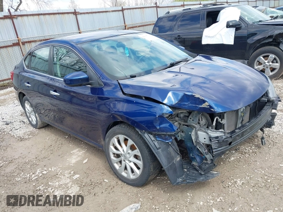 2018 Nissan Sentra SV with VIN 3N1AB7AP1JL634668, listed as a IAAI auction lot 42017714 with 81,410 mi miles. Bid and sale history available at carsss.com. Image 1.