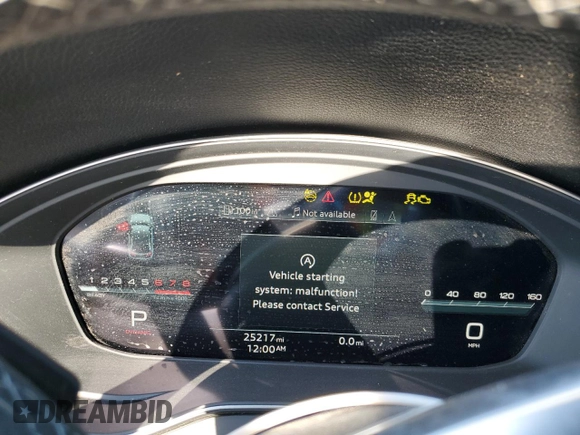 2021 Audi SQ5 Premium Plus with VIN WA1B4AFY7M2035672, listed as a Copart auction lot 74960434 with 25,217 mi miles and Salvage Title. Bid and sale history available at DreamBid. Image 9.