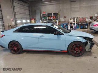 2022 Hyundai Elantra N with VIN KMHLW4AK9NU003302, listed as a IAAI auction lot 41884801 with 39,415 mi miles. Bid and sale history available at carsss.com. Image 13.