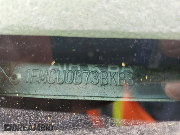 2011 Ford Escape XLT with VIN 1FMCU0D73BKB33590, listed as a Copart auction lot 53383975 with 0 mi miles and Salvage Title. Bid and sale history available at carsss.com. Image 12.