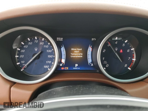 2016 Maserati Ghibli S Q4 with VIN ZAM57RTA5G1165956, listed as a Copart auction lot 88790285 with 64,002 mi miles and Salvage title. Bid and sale history available at DreamBid. Image 9.