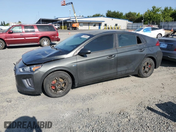 2020 Hyundai Ioniq Blue with VIN KMHC65LC2LU226385, listed as a Copart auction lot 61989965 with 184,834 mi miles and Salvage title. Bid and sale history available at DreamBid. Image 1.