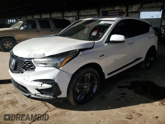 2020 Acura RDX w/A-Spec Pkg with VIN 5J8TC1H65LL019456, listed as a Copart auction lot 46655245 with 56,335 mi miles and Salvage Title. Bid and sale history available at carsss.com. Image 1.