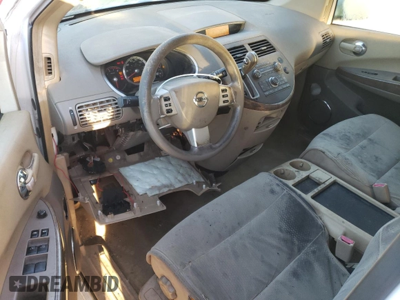 2007 Nissan Quest S with VIN 5N1BV28UX7N112231, listed as a Copart auction lot 76682764 with 167,274 mi miles and Salvage Title. Bid and sale history available at carsss.com. Image 8.