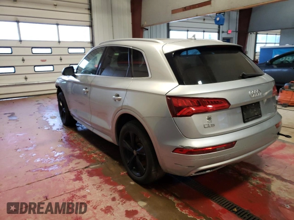 2018 Audi Q5 Premium Plus with VIN WA1BNAFY9J2010040, listed as a Copart auction lot 39768403 with 52,815 mi miles and . Bid and sale history available at DreamBid. Image 2.