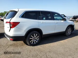 2021 Honda Pilot EX-L z VIN 5FNYF6H55MB038447, wystawiony jako Copart lot #62550255 z przebiegiem 79 877 mil mil oraz Szkoda całkowita • Salvage title. Historia ofert i sprzedaży dostępna na DreamBid. Obrazek 3.