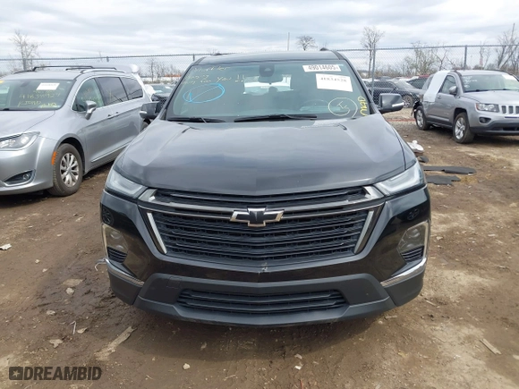 2022 Chevrolet Traverse LT Cloth with VIN 1GNERGKWXNJ128020, listed as a IAAI auction lot 41834528 with 41,087 mi miles. Bid and sale history available at carsss.com. Image 13.