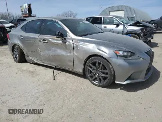 2015 Lexus IS 250 with VIN JTHCF1D26F5023662, listed as a Copart auction lot 49314285 with 142,086 mi miles and Salvage Title. Bid and sale history available at DreamBid. Image 4.