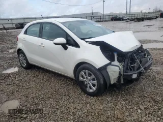2015 Kia Rio LX with VIN KNADM5A33F6516514, listed as a Copart auction lot 88876485 with 105,591 mi miles and Salvage Title. Bid and sale history available at carsss.com. Image 4.