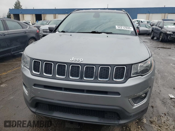 2020 Jeep Compass Limited with VIN 3C4NJDCB4LT119930, listed as a Copart auction lot 52212935 with 120,642 mi miles and Salvage Title. Bid and sale history available at DreamBid. Image 5.