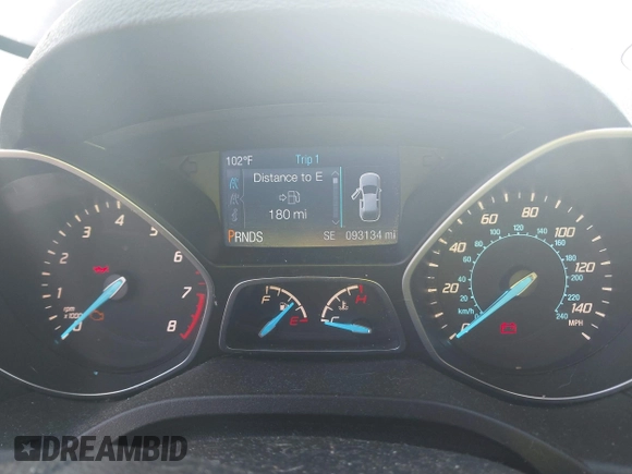 2015 Ford Escape SE with VIN 1FMCU0G93FUC85943, listed as a IAAI auction lot 42235486 with 93,134 mi miles and . Bid and sale history available at DreamBid. Image 7.