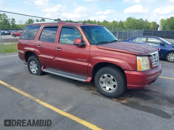 2003 Cadillac Escalade z VIN 1GYEK63N53R183593, wystawiony jako IAAI lot #42438258 z przebiegiem 74 561 mil mil oraz . Historia ofert i sprzedaży dostępna na DreamBid. Obrazek 1.