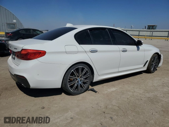 2017 BMW 5 Series 540i with VIN WBAJE5C38HG914859, listed as a Copart auction lot 50628155 with Not provided miles and Salvage title. Bid and sale history available at DreamBid. Image 3.