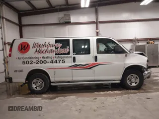 2021 Chevrolet Express Cargo with VIN 1GCWGAFP3M1193924, listed as a IAAI auction lot 41570565 with 70,337 mi miles and . Bid and sale history available at DreamBid. Image 13.