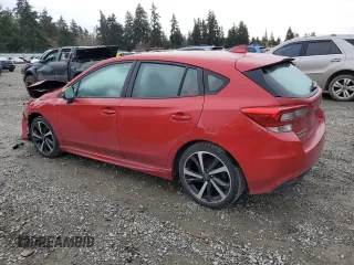 2021 Subaru Impreza Special Sports with VIN 4S3GTAJ62M1700939, listed as a Copart auction lot 46286945 with 35,361 mi miles and Salvage title. Bid and sale history available at DreamBid. Image 2.
