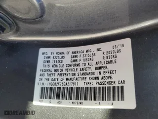 2016 Honda Accord Sedan EX with VIN 1HGCR2F75GA217911, listed as a Copart auction lot 46465785 with 128,775 mi miles and Salvage Title. Bid and sale history available at carsss.com. Image 14.
