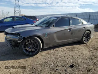 2021 Dodge Charger Scat Pack Widebody with VIN 2C3CDXGJ1MH677850, listed as a Copart auction lot 49909025 with 104,332 mi miles and Salvage Title. Bid and sale history available at carsss.com. Image 1.