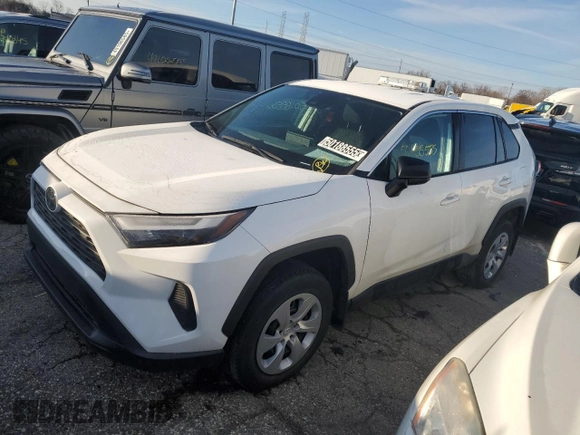 2023 Toyota RAV4 LE with VIN 2T3F1RFV5PC351458, listed as a Copart auction lot 50188555 with 37,861 mi miles and Clean Title. Bid and sale history available at carsss.com. Image 1.