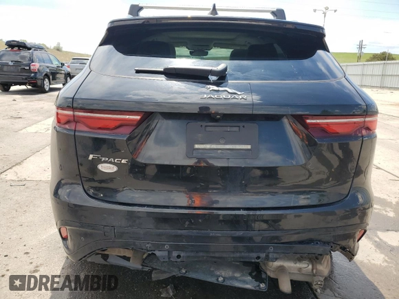 2023 Jaguar F-Pace S with VIN SADCJ2EX6PA705096, listed as a Copart auction lot 56425555 with 44,105 mi miles and Salvage title. Bid and sale history available at DreamBid. Image 6.