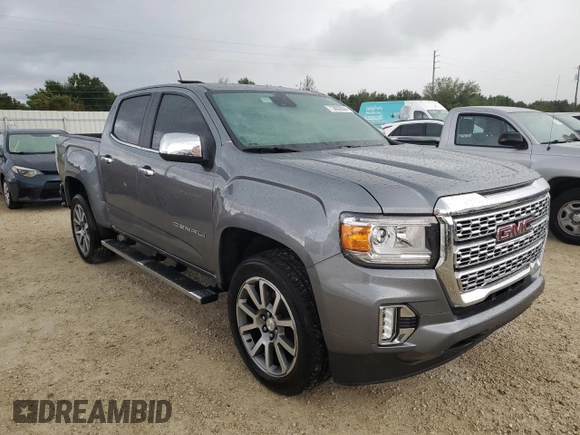 2021 GMC Canyon 2WD Denali with VIN 1GTG5EEN8M1180507, listed as a Copart auction lot 73862804 with 36,822 mi miles and Salvage Title. Bid and sale history available at carsss.com. Image 4.