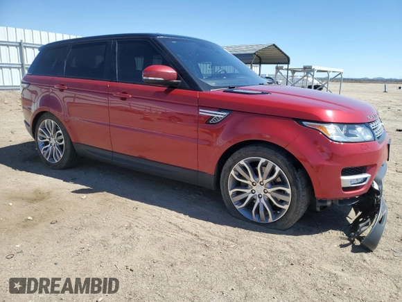 2017 Land Rover Range Rover Sport HSE with VIN SALWR2FV9HA677335, listed as a Copart auction lot 55088705 with 124,453 mi miles and Salvage Title. Bid and sale history available at DreamBid. Image 4.