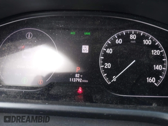 2020 Honda Accord Sport with VIN 1HGCV1F3XLA079053, listed as a IAAI auction lot 42496239 with 113,792 mi miles and . Bid and sale history available at DreamBid. Image 7.