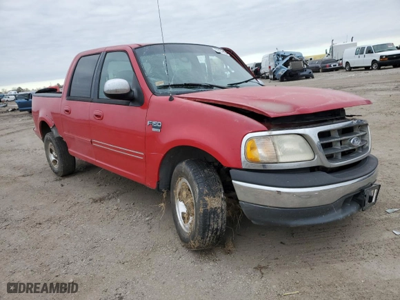 2001 Ford F-150 SuperCrew XLT with VIN 1FTRW07W41KF76325, listed as a Copart auction lot 89134945 with 262,868 mi miles and Salvage Title. Bid and sale history available at carsss.com. Image 4.