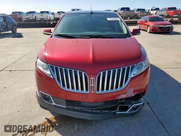 2013 Lincoln MKX with VIN 2LMDJ6JK2DBL35945, listed as a Copart auction lot 47846535 with 185,064 mi miles and Salvage Title. Bid and sale history available at carsss.com. Image 5.