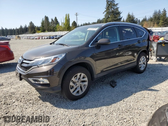2015 Honda CR-V EX-L with VIN 2HKRM4H77FH652954, listed as a Copart auction lot 54355975 with 66,308 mi miles and Salvage Title. Bid and sale history available at carsss.com. Image 1.
