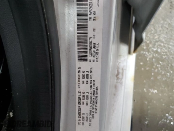 2012 Chrysler 200 LX with VIN 1C3CCBAG6CN235770, listed as a Copart auction lot 49338395 with 144,456 mi miles and Salvage Title. Bid and sale history available at DreamBid. Image 12.