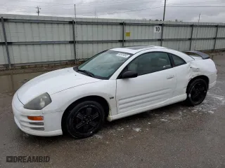 2000 Mitsubishi Eclipse GT with VIN 4A3AC54LXYE160119, listed as a Copart auction lot 50309895 with 163,953 mi miles and Salvage Title. Bid and sale history available at carsss.com. Image 1.