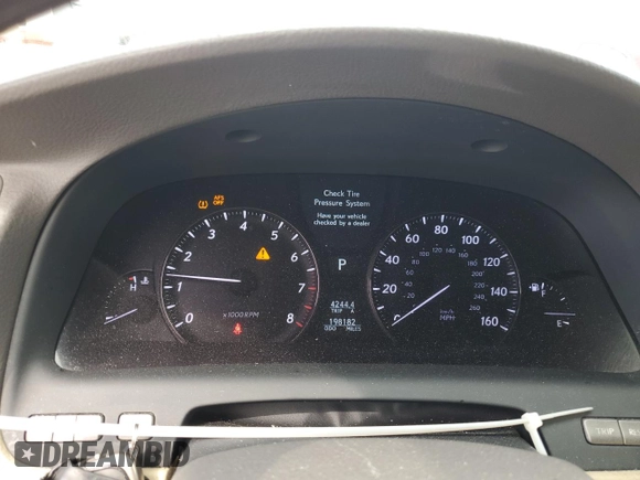 2008 Lexus LS 460 with VIN JTHBL46F485064011, listed as a Copart auction lot 48799195 with 198,182 mi miles and Salvage Title. Bid and sale history available at carsss.com. Image 9.