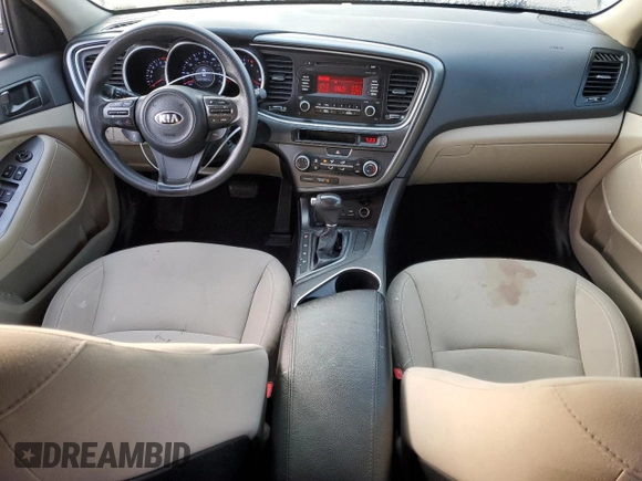 2015 Kia Optima LX with VIN 5XXGM4A78FG473769, listed as a Copart auction lot 41708795 with 123,177 mi miles and Clean Title. Bid and sale history available at DreamBid. Image 8.