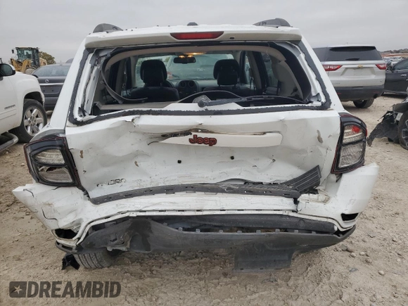 2017 Jeep Compass Sport with VIN 1C4NJCBB4HD141595, listed as a Copart auction lot 84299704 with 83,347 mi miles and Salvage Title. Bid and sale history available at carsss.com. Image 6.